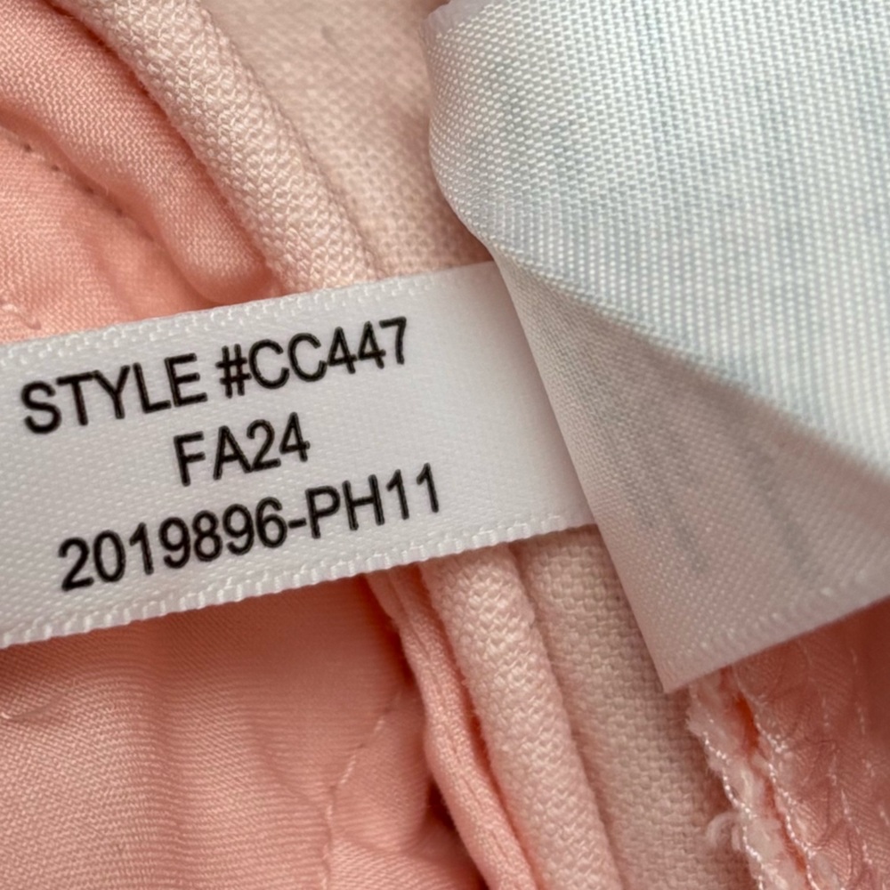 J. Crew Pants Womens 8‎ Pink Full Length Wide Leg Cotton Linen Blend Trouser - Picture 8 of 9